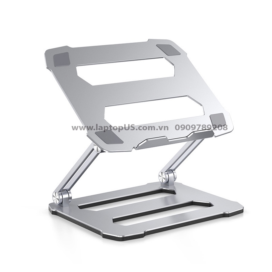 Giá Đỡ Laptop Macbook 13 14inch Hợp Kim Nhôm Có Quạt Tản Nhiệt