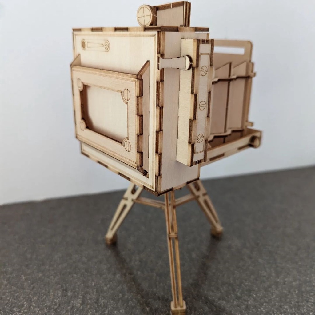Mô Hình Gỗ 3D Lắp Ráp ROBOTIME Máy Chụp Ảnh Cổ Điển Vintage Camera TG403