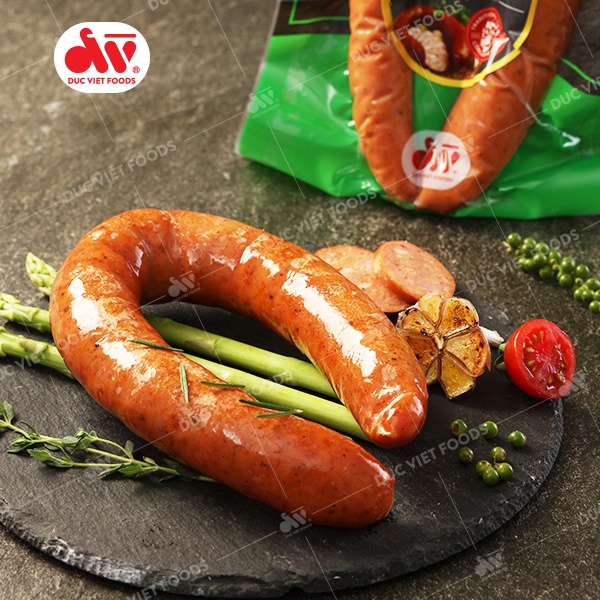 Xúc xích Kielbasa Đức Việt - Xúc xích Kielbasa Thượng Hạng, Chuẩn vị Đức. Gói 200gr.