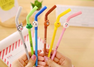 Bút ống mút cute