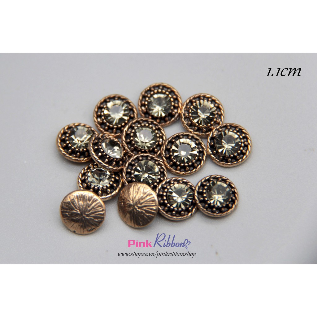 Charm đá ghi tròn 1.1cm
