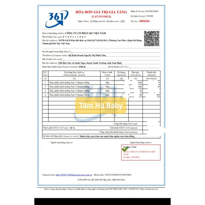 Sữa Nan Nga số 1 , 2 , 3 , 4