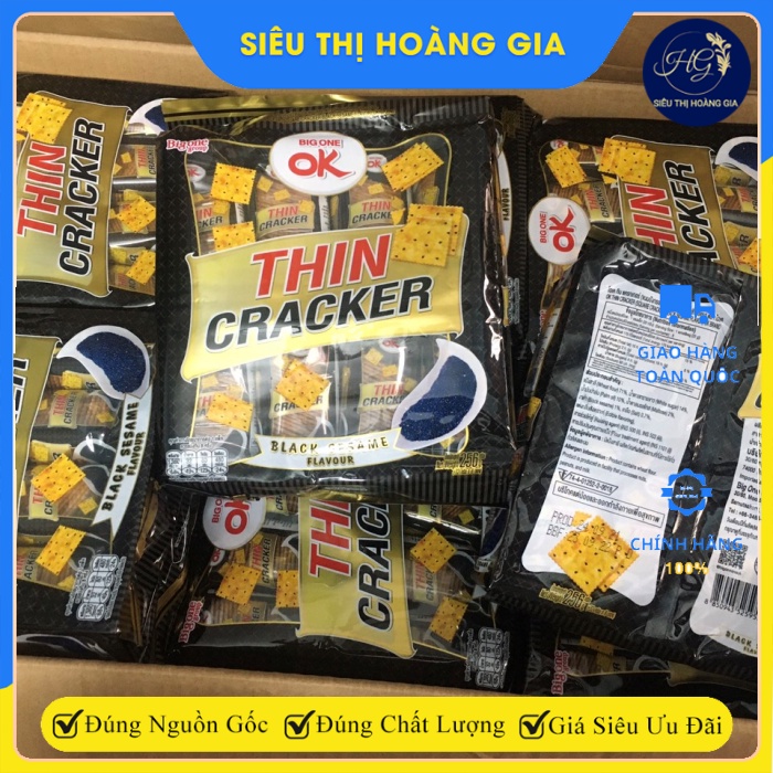 🧀🧀 BÁNH QUY OK Thin Cracker Lát vuông mỏng Thailand