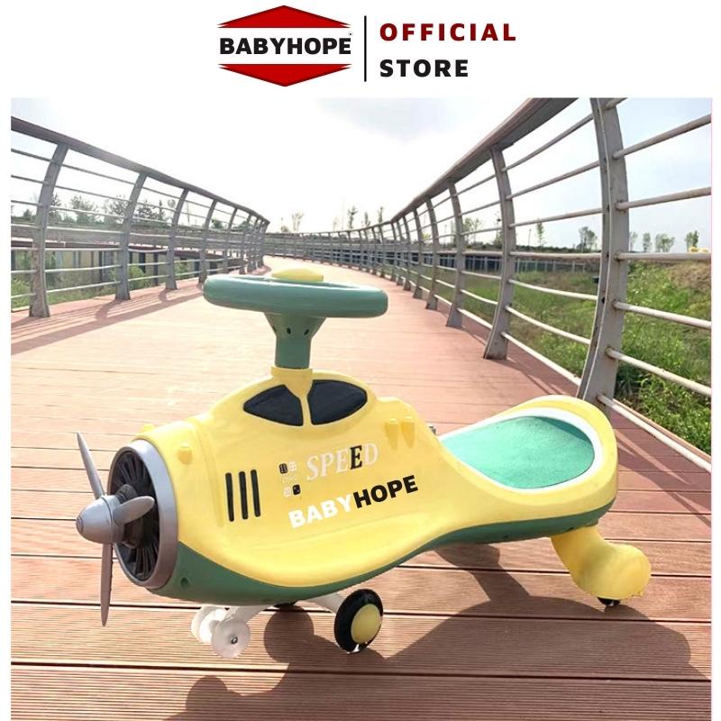 Xe lắc cho bé máy bay SPEED BABYHOPE có nhạc và đèn led tải trọng &gt;100 kg bảo hành 12 tháng