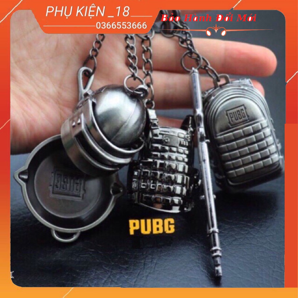 Móc khoá PUBG cho xe máy, ô tô chuẩn đẹp