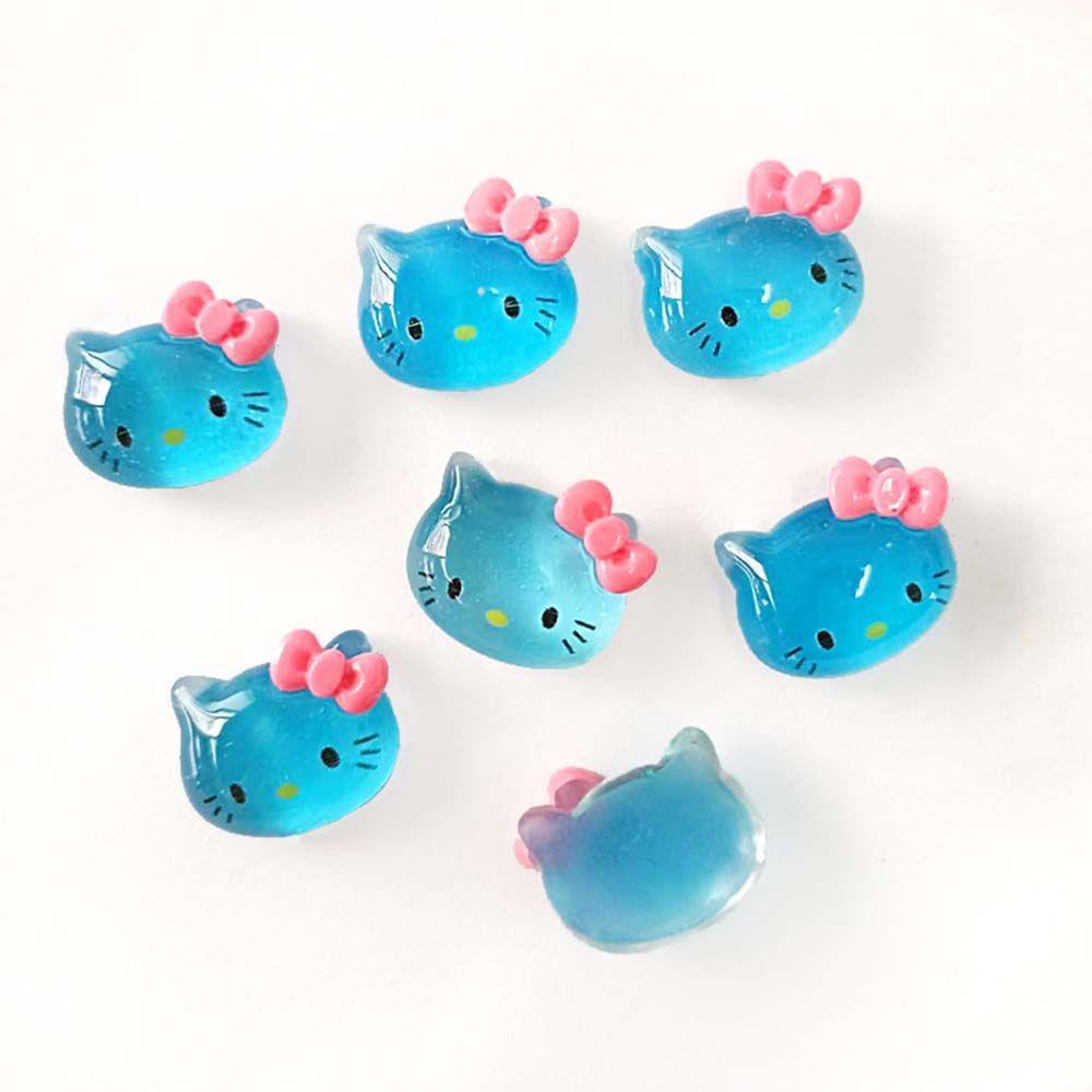 Móng Tay Giả Hình Mèo Dễ Thương|Phụ Kiện Trang Trí Móng Tay 3D Hình Mèo Kitty Dễ Thương