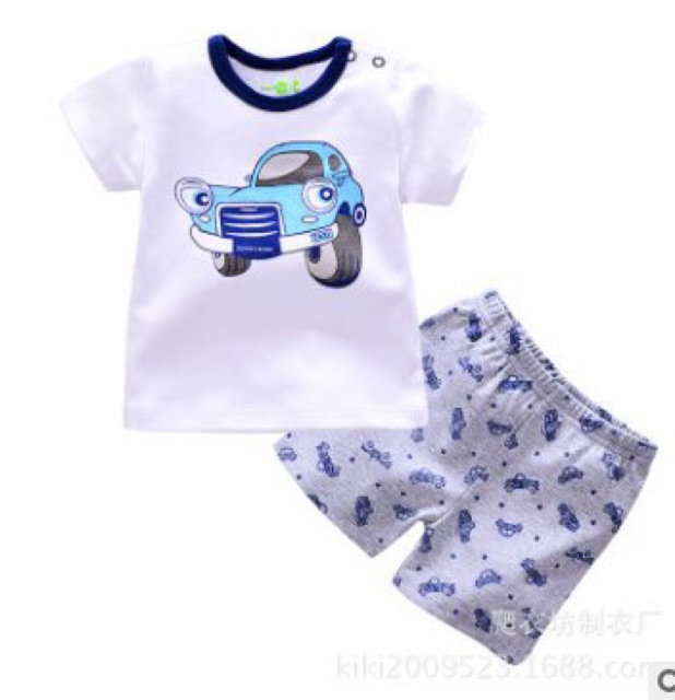 Bộ quần áo bé trai/bé gái mùa hè Cotton Payifang