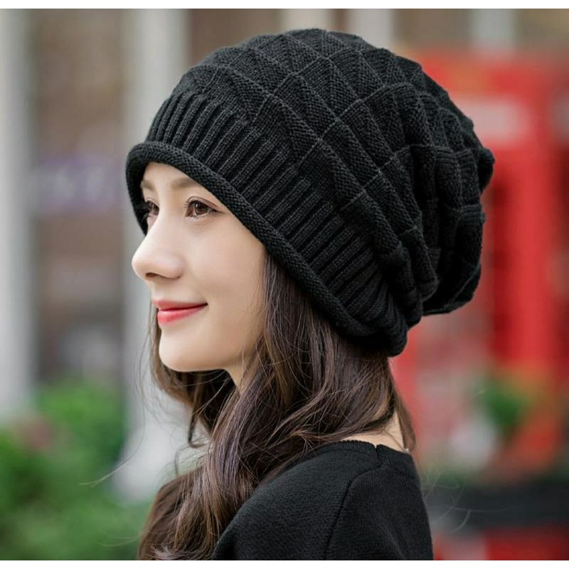 Nón mũ len nam nữ thời trang Hàn Quốc mới