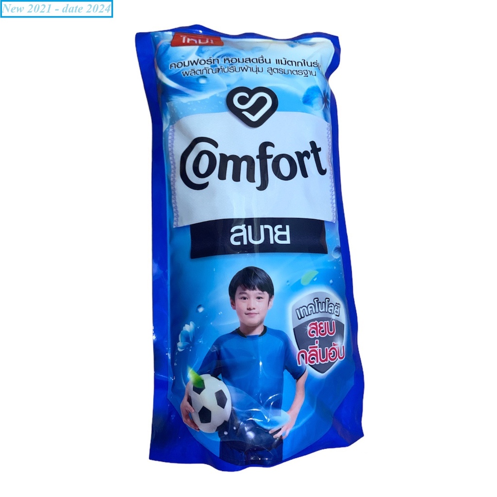 3 Túi Nước xả vải Comfort Thái Lan 580ml xanh (HÀNG THÁI LAN, loại 1) - New2021