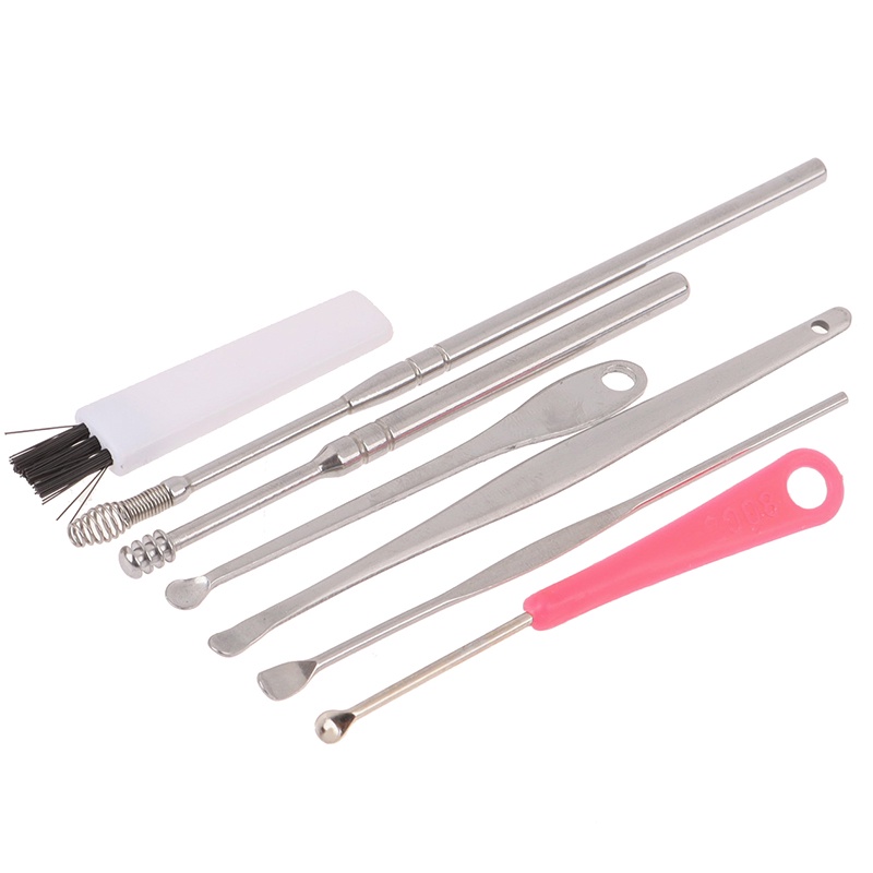 Set 6 / 7 Dụng Cụ Lấy Ráy Tai Bằng Thép Không Gỉ