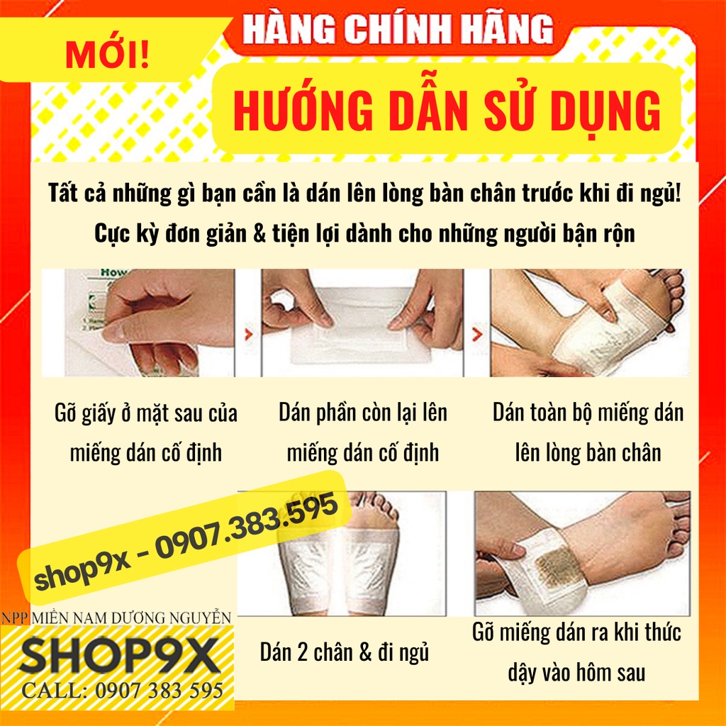 Miếng Dán Thải Độc Chân REAL Hàn Quốc (1 Cặp / Gói) Rest Up Patch Real