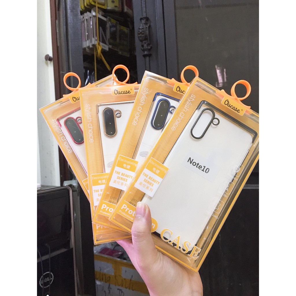 Ốp Vucase xi 2 đầu viền màu cho GALAXY NOTE 10 / NOTE 10 PRO