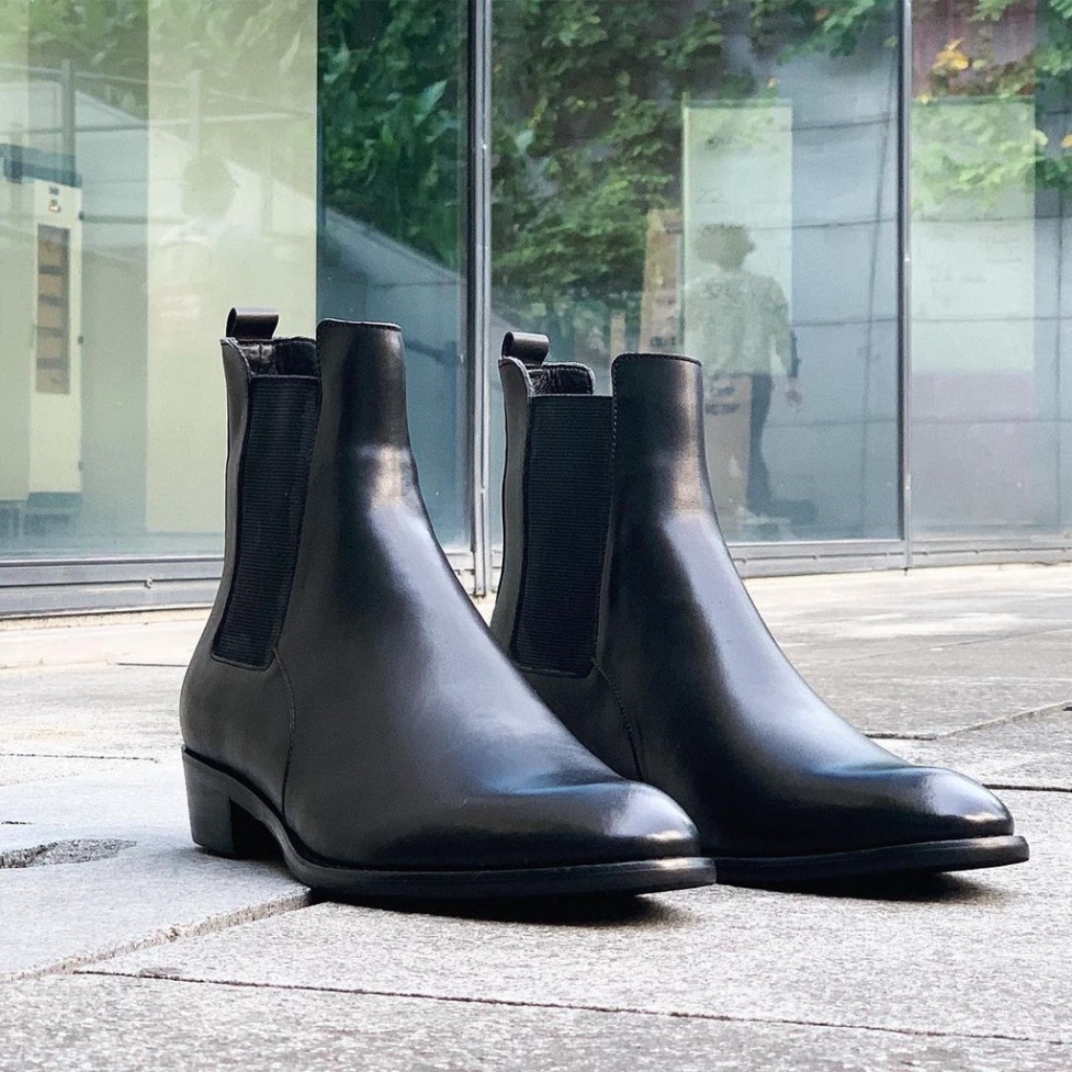 Heels Chelsea Boots thời trang nam chất liệu da bò nguyên tấm đế độn 4.5cm | BigBuy360 - bigbuy360.vn