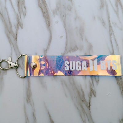 Strap hologram bangtan STH4 dây treo thẻ name tag army phản quang cute