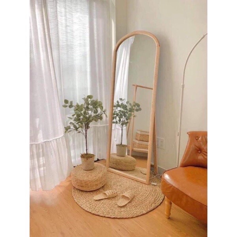 Thảm tròn lục bình-trang trí nhà cửa, phông nền chụp ảnh phong cách Vintage