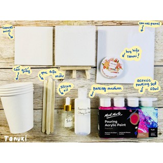 Set màu Acrylic đổ Pouring Mont Marte (60ml)