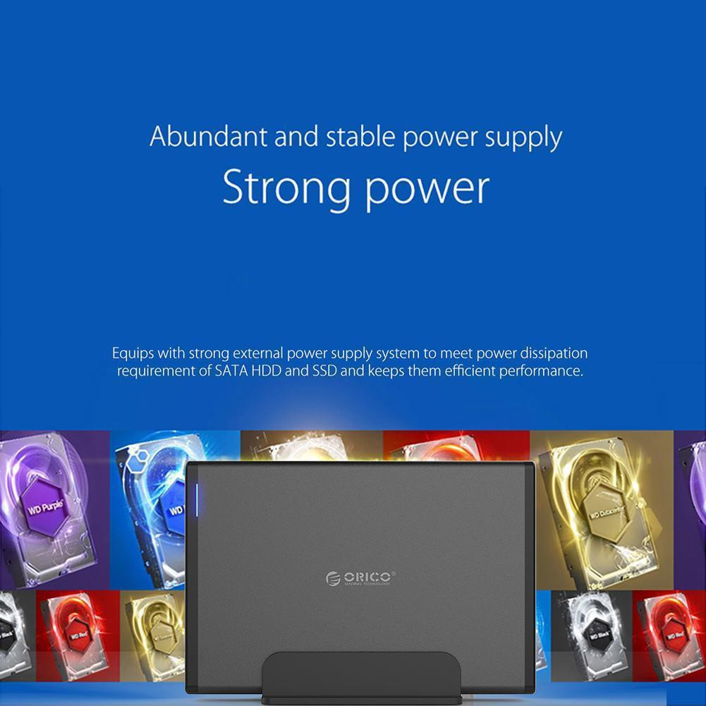 Hộp Đựng Ổ Cứng Ngoài Orico 7688c3 3.5 Inch Type-C Usb3.1 | BigBuy360 - bigbuy360.vn