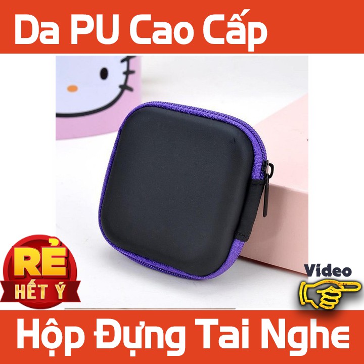 Hộp Đựng Tai Nghe Cao Cấp Da PU Xịn Xò
