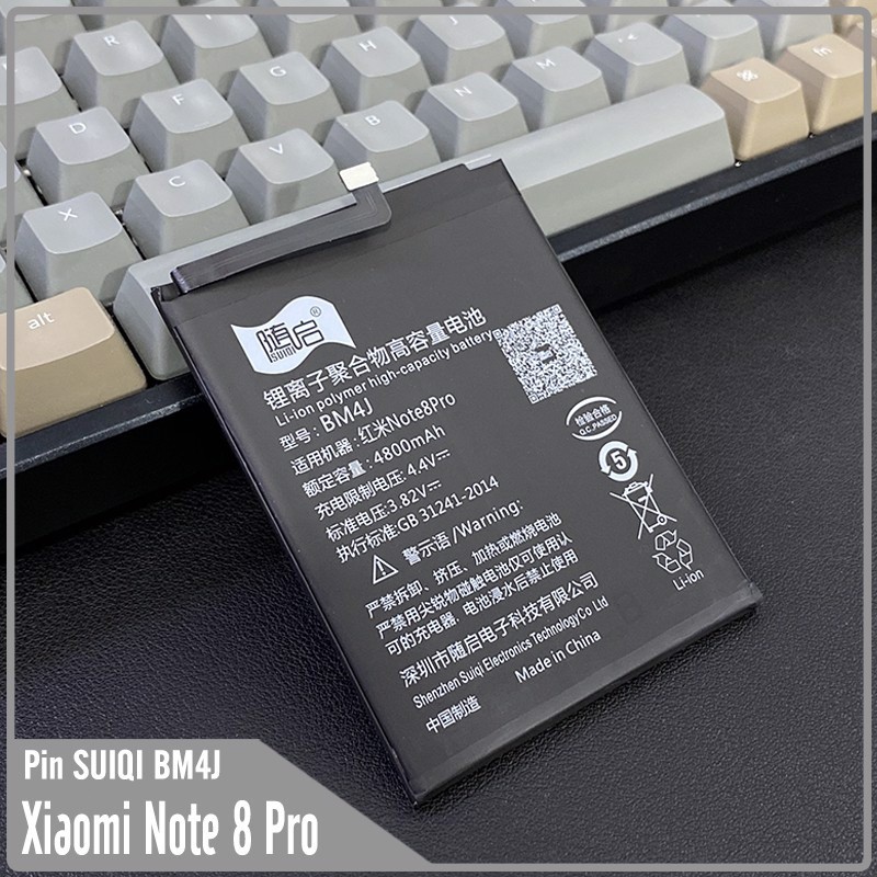 Pin Suiqi Li-ion thay thế cho Xiaomi Redmi Note 8 Pro (BM4J) 4800mAh