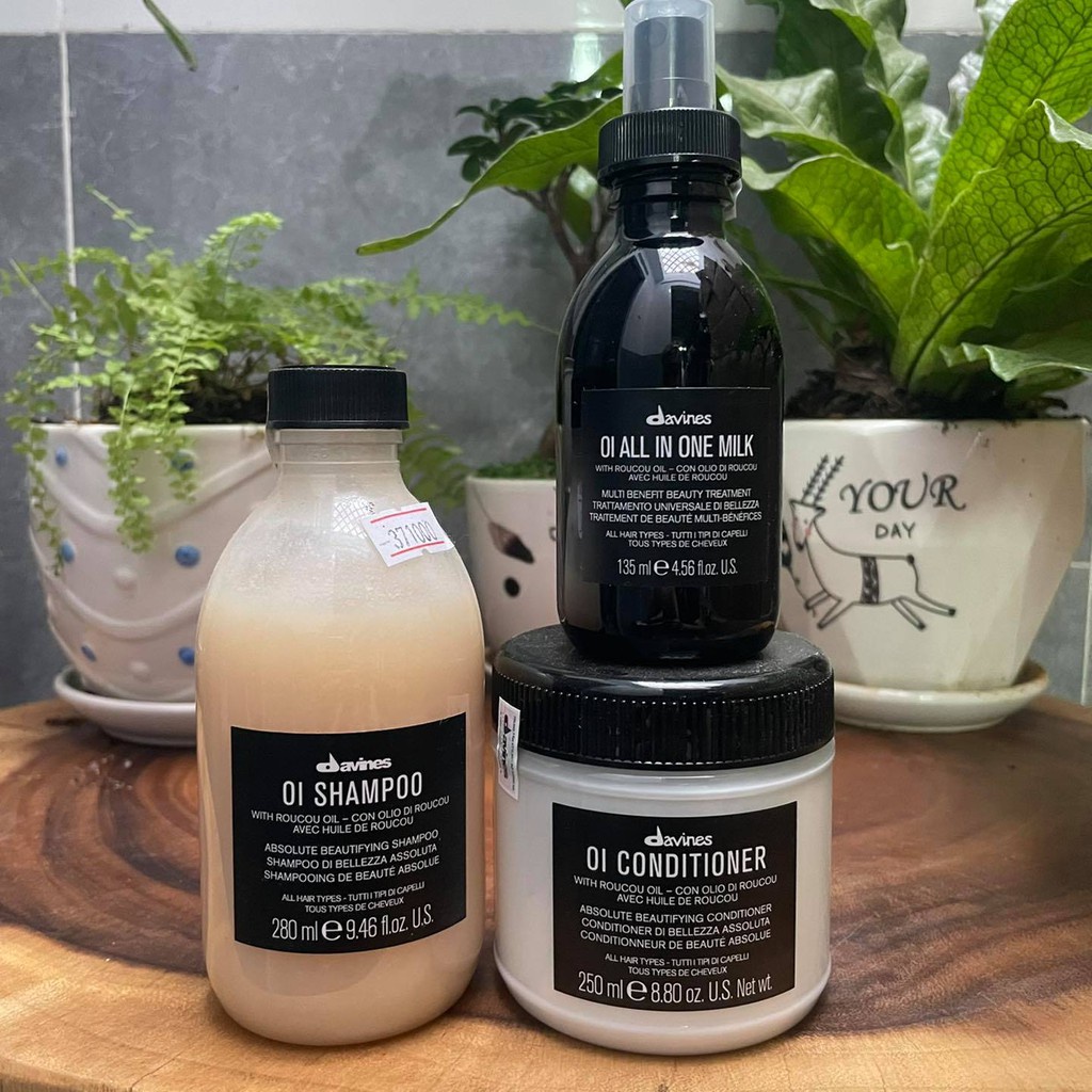 🇮🇹 Combo gội xả và xịt dưỡng chăm sóc tóc đa năng Davines OI / ALL ONE MILK 280ml/250ml/135ml