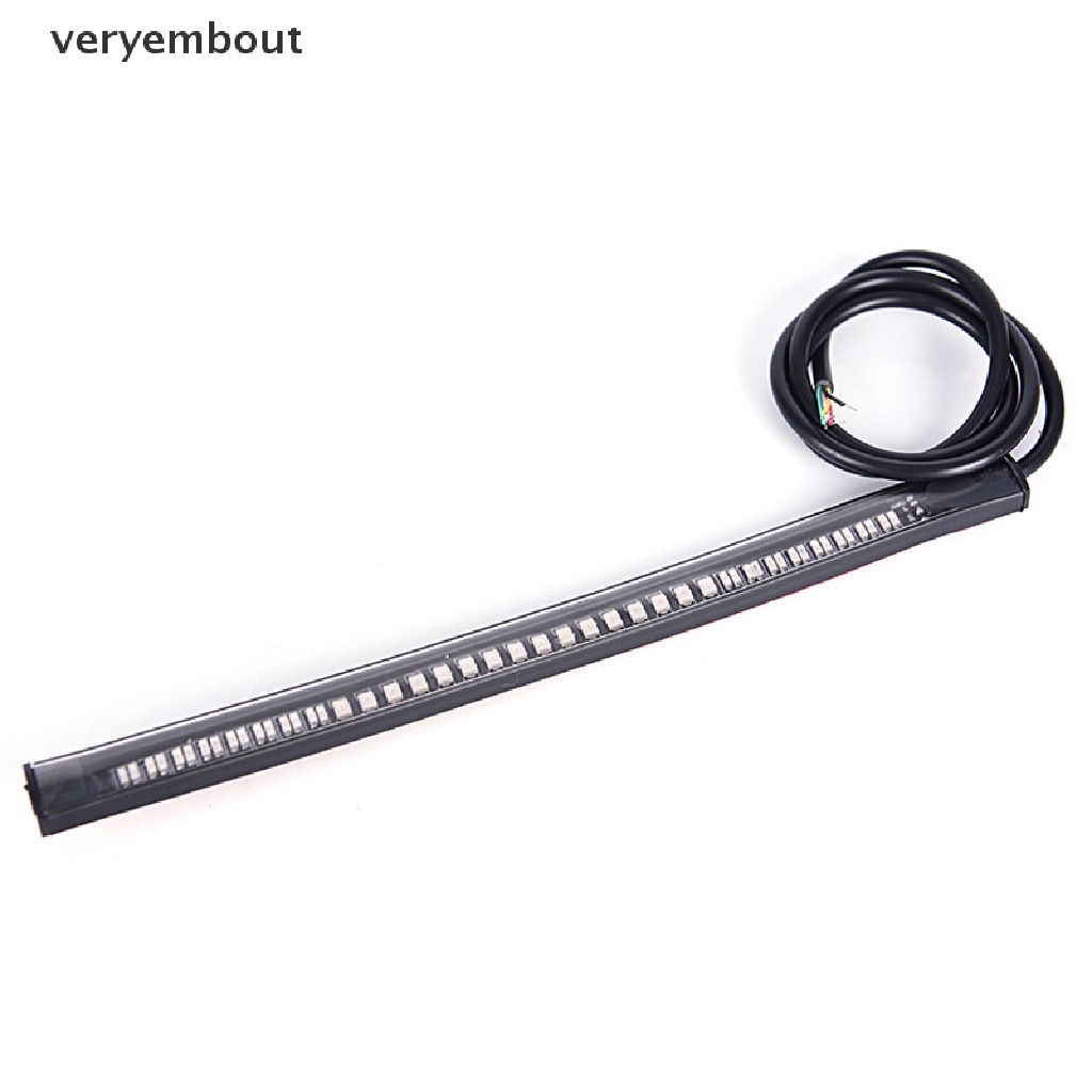 ut 48 SMD LED Motorcycle Motorbike Tail Brake Stop Turn Signal Strip Stop Light n