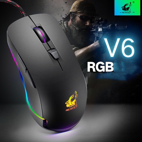 Bộ Bàn Phím CƠ Chơi Game Led Nhiều Màu Và Chuột Gaming T907+V6 Tương Thích Laptop Máy Tính PC