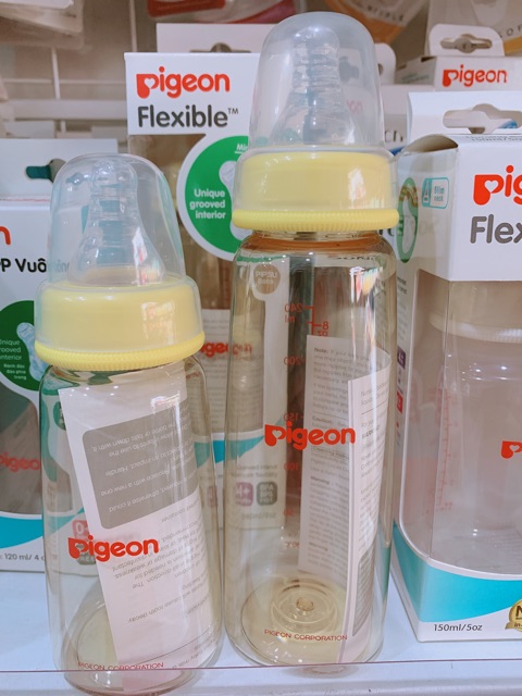 [Chuẩn Hãng]Bình Sữa PIGEON PPSU Cổ Hẹp Bình Sữa Pigeon Vuông size 160ml và 250ml