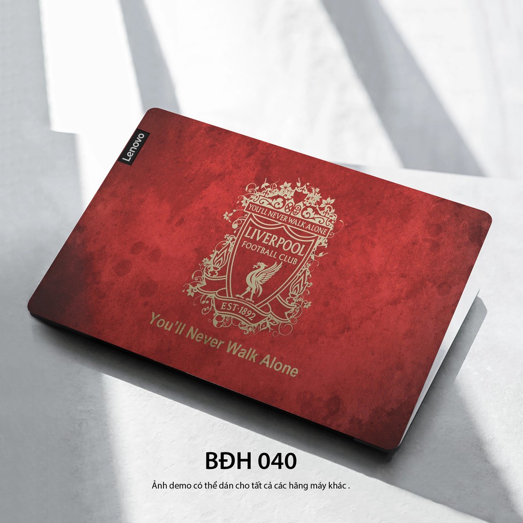 Bộ skin dán laptop mẫu Logo Liverpool / Có mẫu decal dán cho tất cả các hãng máy tính