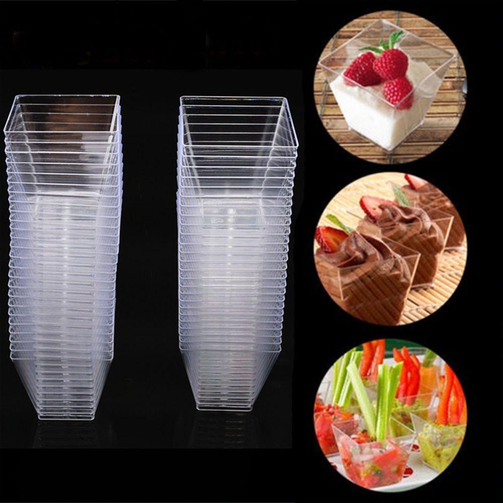 KRNY Set 10 / 30 / 50 Cốc Trong Suốt 60ml Đựng Bánh Tráng Miệng Đa Năng Tiện Dụng