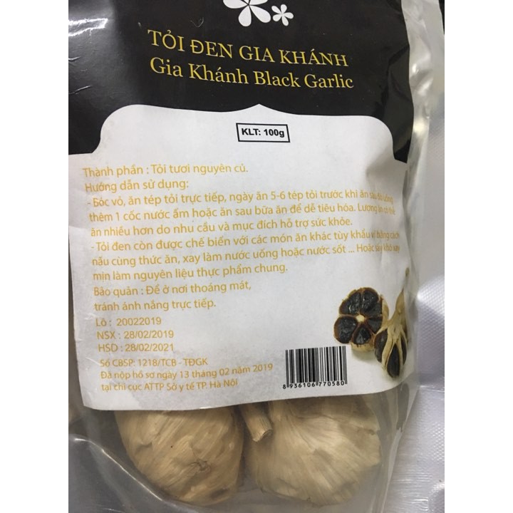 [TRỢ GIÁ] - 200gr Tỏi đen 1 nhánh Gia Khánh Loại 1 ( tỏi Cô Đơn)