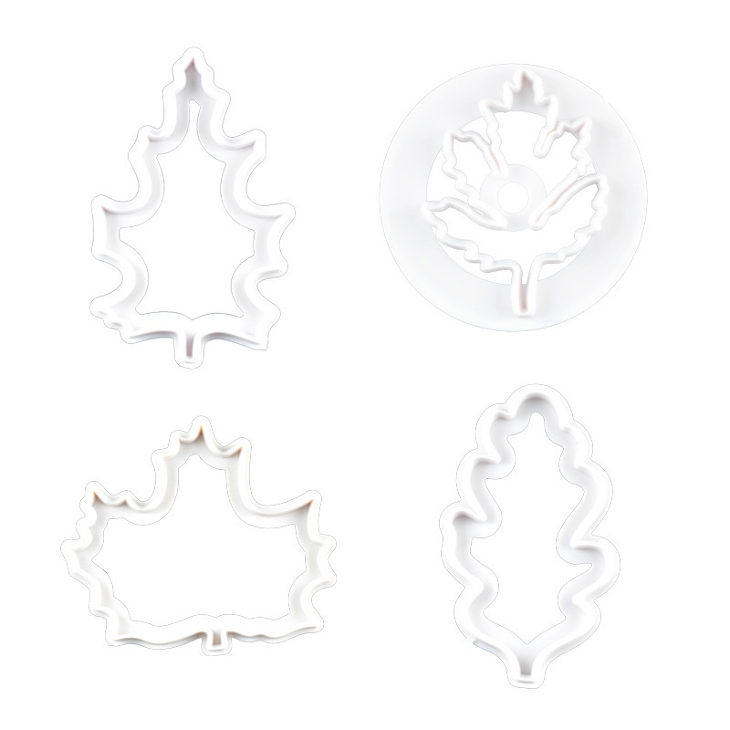 Set 4 Khuôn Cắt Làm Bánh Hình Chiếc Lá Xinh Xắn