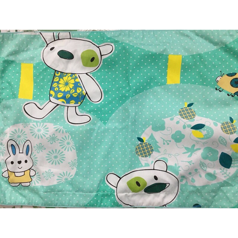 Áo gối nằm cho bé Hometex cotton hoa size 30x50cm