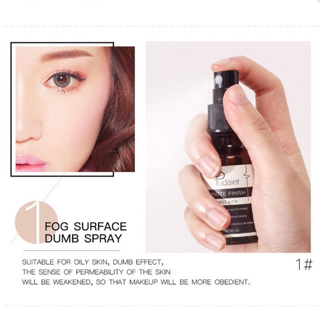 Xịt cố định lớp trang điểm Matte & Dewy Finish Pudaier | BigBuy360 - bigbuy360.vn