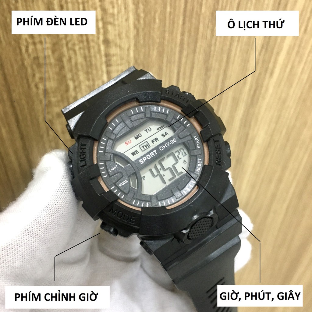( GIÁ SỈ TẬN GỐC ) Đồng hồ thể theo điện tử, phong cách unisex, cá tính, năng động, chống nước tốt 3ATM | BigBuy360 - bigbuy360.vn