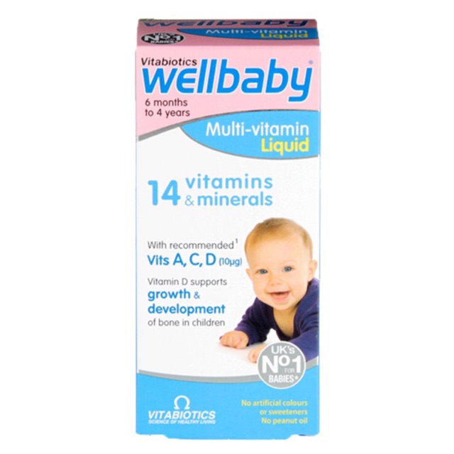 VITAMIN TỔNG HỢP WELLBABY - NO1 tại Anh