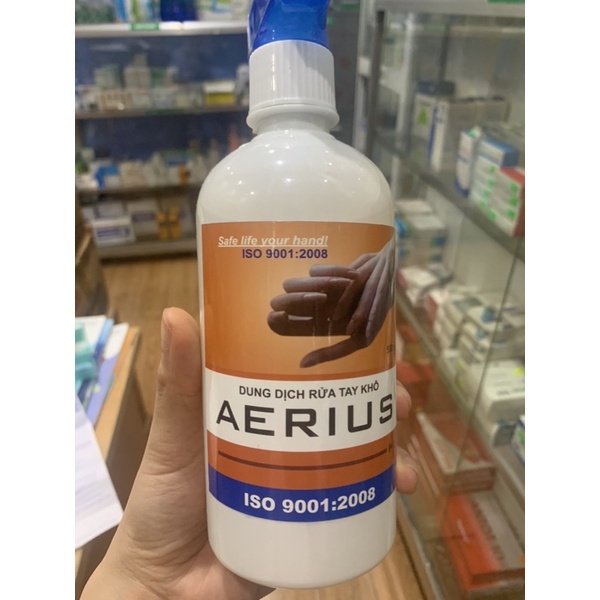 Sát khuẩn tay nhanh dạng xịt  Aerius 500ml