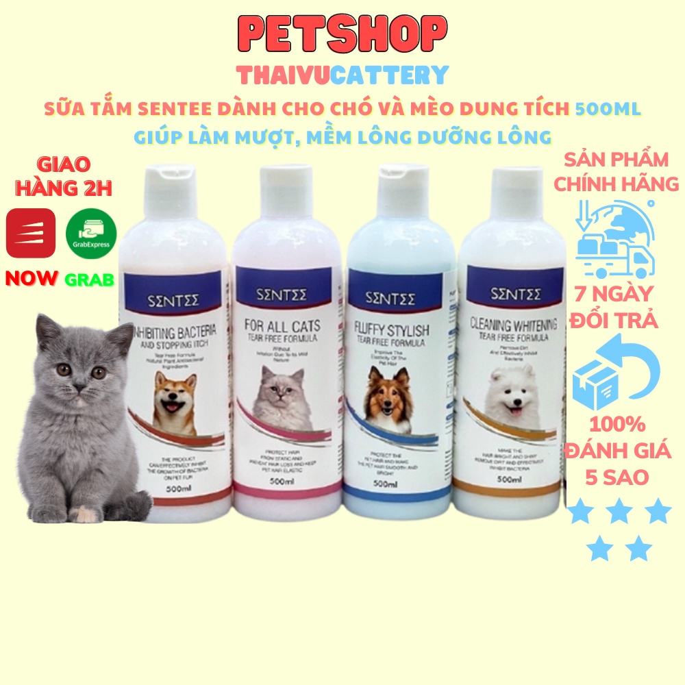 SỮA TẮM SENTEE DÀNH CHO THÚ CƯNG - 500ML