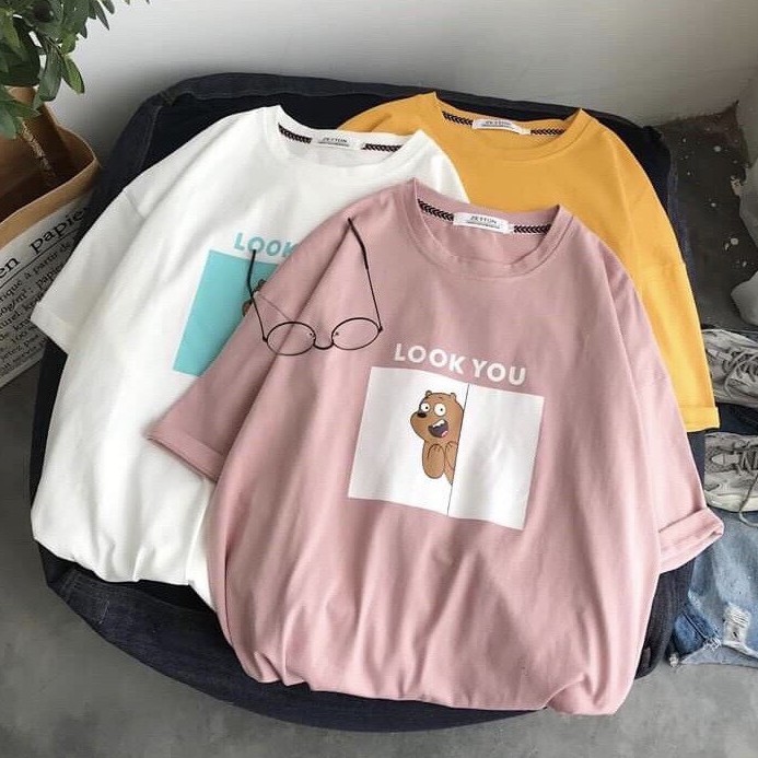 Áo Thun Form Rộng Tay Lỡ Look you [ Giá Sỉ