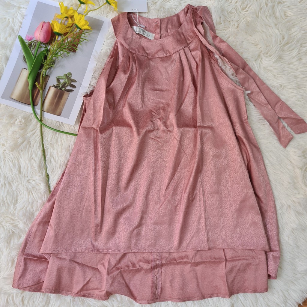 Áo Yếm Lụa Nơ hàng thiết kế sang trọng 👚 Áo Lụa Yếm tằm babydoll loại 1 không nhăn nhàu hottrend 2021 A007 | BigBuy360 - bigbuy360.vn