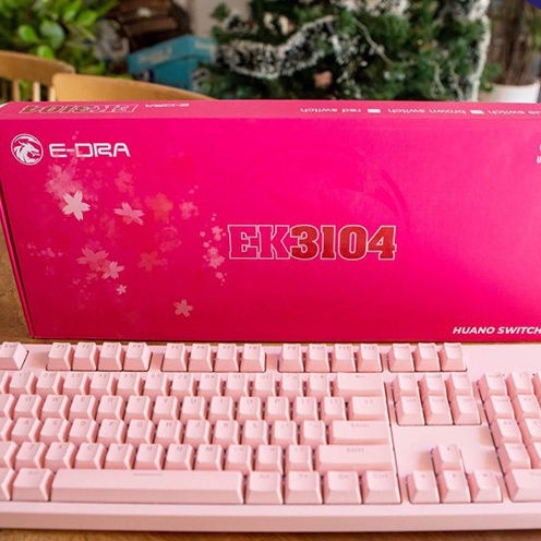 Bàn phím cơ E-Dra EK3104 Dream Pink  v2  - Bảo hành 24 tháng chính hãng