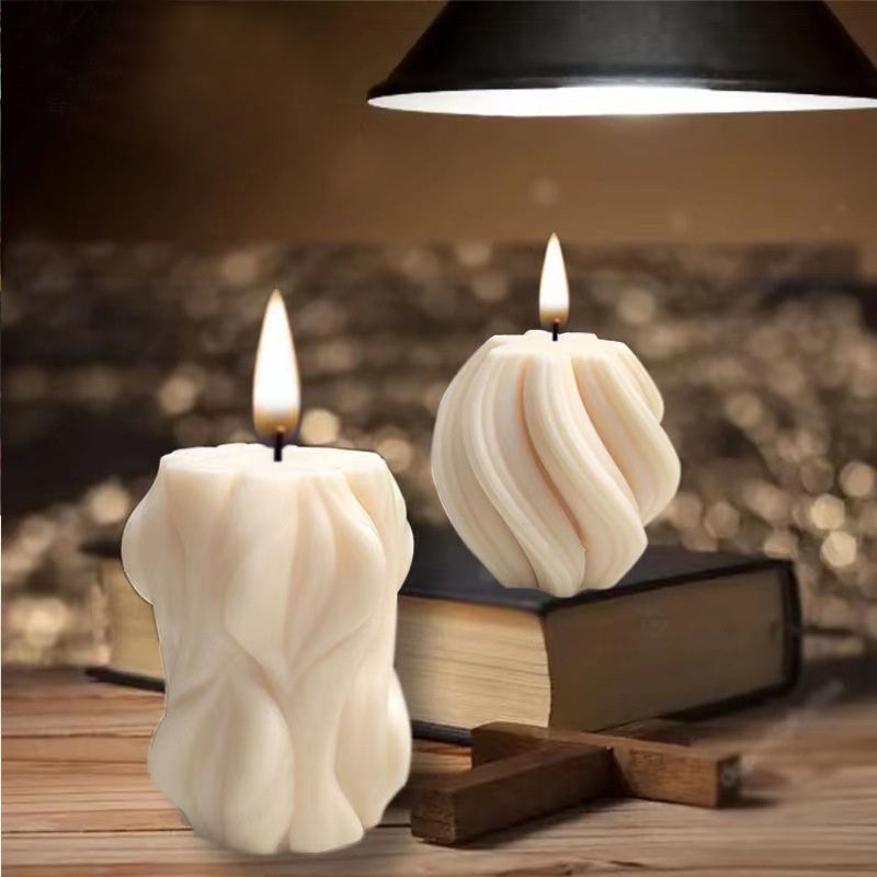 Khuôn Silicone Tạo Hình Sóng Biển 3D Làm Nến / Xà Phòng DIY