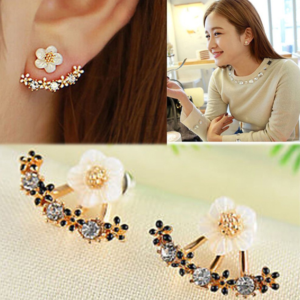 Bông tai Ear Jacket (Hoa Cúc vàng) Store4girls