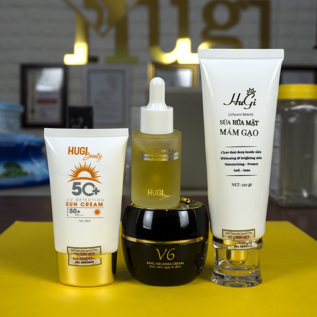 Combo Chăm Sóc Da Nám Tàn Nhang Chính Hãng Hugi [4 sản phẩm] | BigBuy360 - bigbuy360.vn