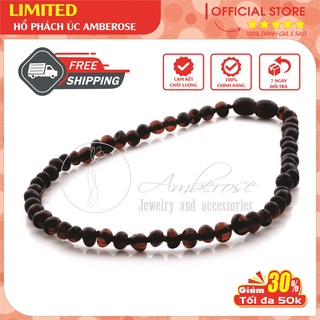 Vòng cổ amber úc cho bé 0 - 10 tuổi vcab1mcr
