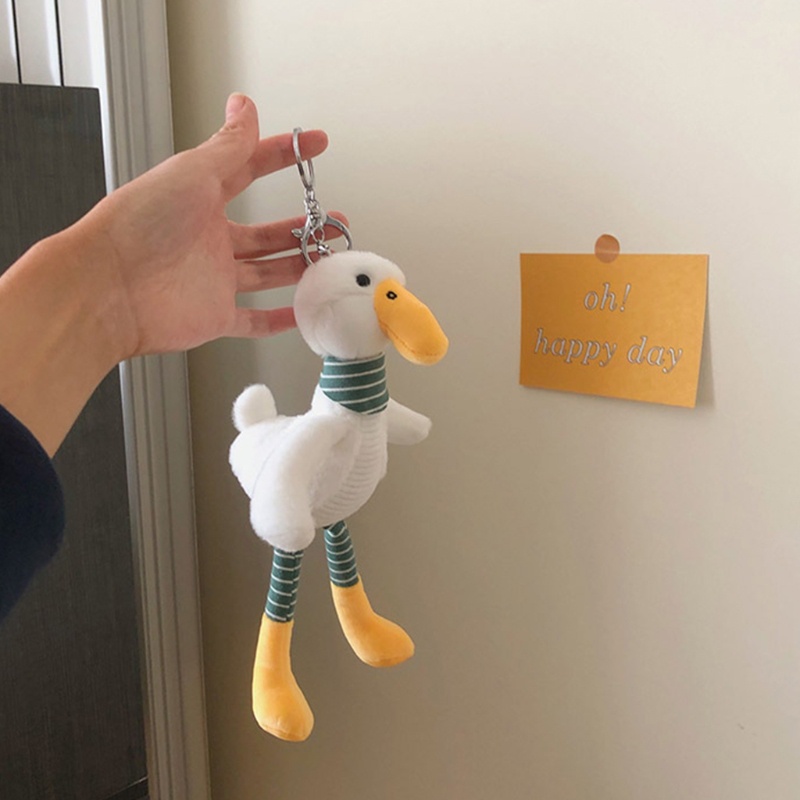 Móc Chìa Khóa Hình Vịt Nhồi Bông Mềm Mại Dễ Thương