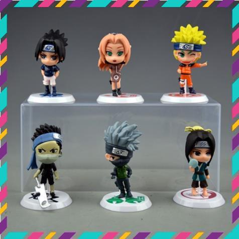 Mô Hình Naruto, Kakashi, Sasuke Chibi, Decor Trang Trí Phòng Học, Bộ Sưu Tập Mô Hình - Cao 5-7 cm - Tượng Figure Naruto