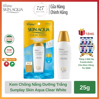 Kem Chống Nắng Dưỡng Da Trắng Mịn Sunplay Skin Aqua Clear White (SPF 50+,PA++++) Nắp Vàng - 25g