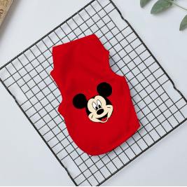 Áo thun kiểu họa tiết chuột Mickey dành cho thú cưng