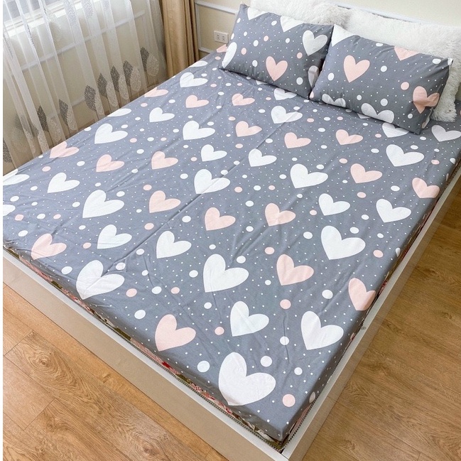 Ga Giường Cotton Poly, Drap Trải Nệm 1M6 và 1M8 Mẫu Tùy Chọn
