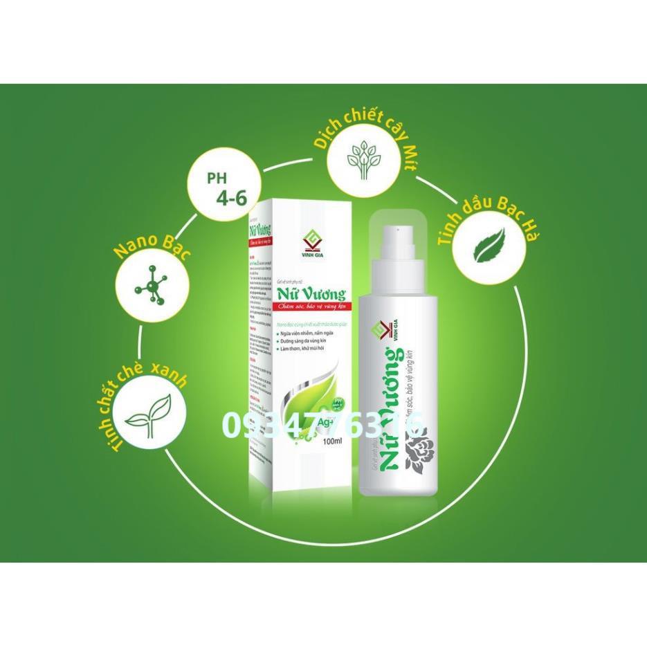 ✅ Nữ vương gel vệ sinh phụ nữ chai 100ml